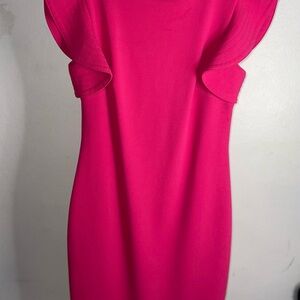 Calvin Klein Collection Vibrant Pink Mini Dress